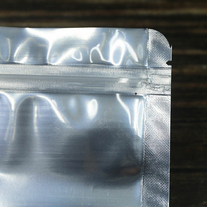 10pcs/lot Puer Empty Zip Lock Transparent Plastic Bags Recyclable Packing Bag