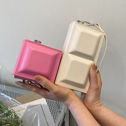 Crossbody Bag Casual Shoulder Bag Solid Color Messenger Bag 17*9*5 CM /9*10*6 CM