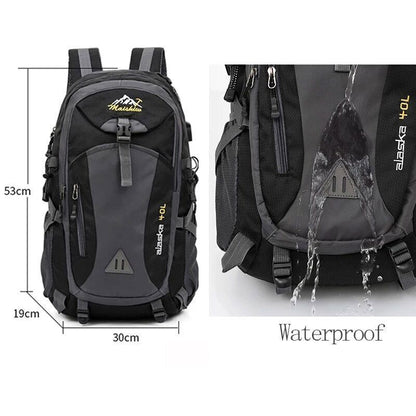40L Men Backpack Travel Pack Sports Bag Hiking Climbing Camping Backpack