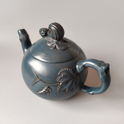 Chinese Yixing Purple Clay Teapot Tea Set Pot Zisha Ceramic Cute Decor Figurine
