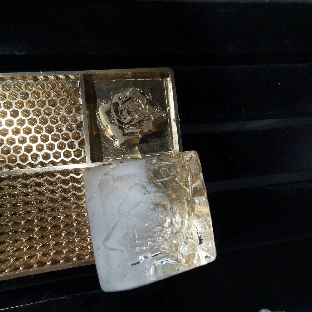 Ice Stamps Brass Plate Honeycombs Molds Printing DIY Carving Cocktails Bar Tools