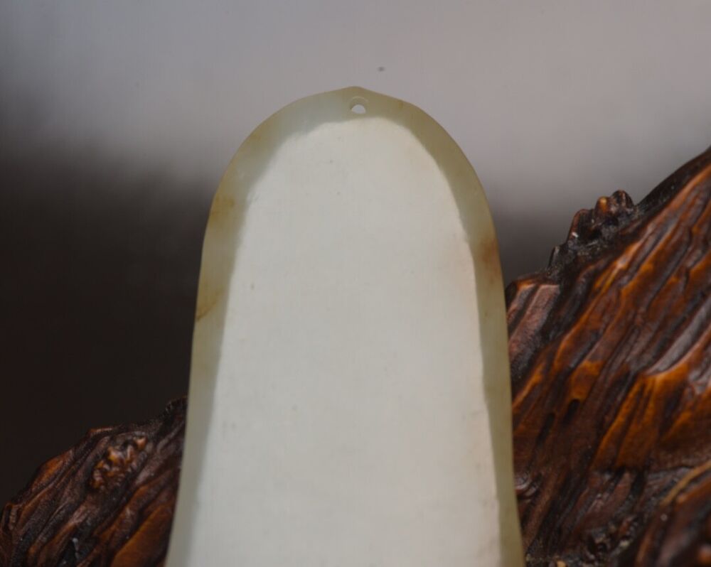 Chinese Natural Hetian Jade Carving Kwan Yin Statue Lucky Pendant Gift Amulets
