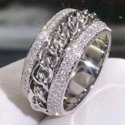 Anillo De Acero Inoxidable Para Mujer De Moda Casual Sortija Gift Jewelry Ring