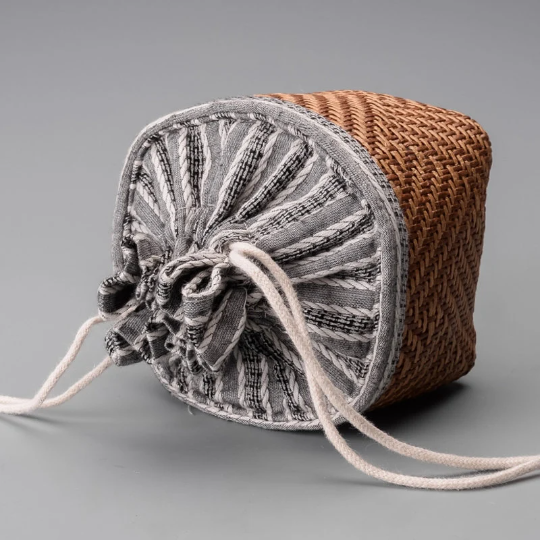 Cotton And Linen Bundle Pocket Small Cloth Bag Creative Personality Teapot Stora