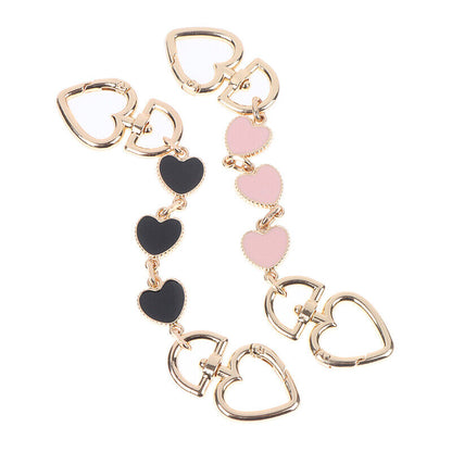 Heart Shaped Replacement Chain Strap Extender For Purse Clutch Handbag Extens-ca