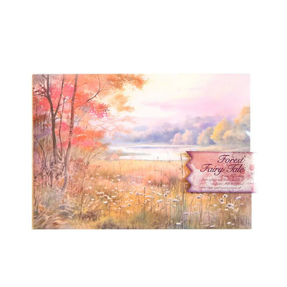 Scrapbooking Materials 32Pcs Fairy Tale Forest Papers Cards Making Journal Decor