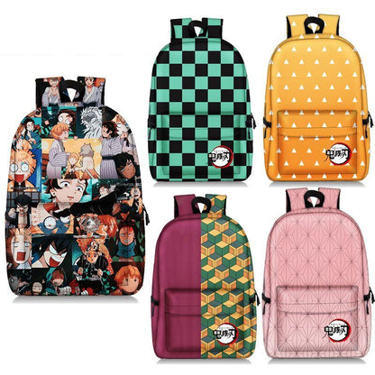 Backpack Waterproof Student School Bag Bookbag Cosplay Travel Fashion Red Purple