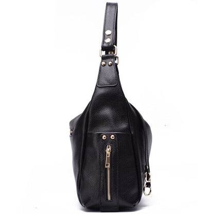 100% Genuine Leather Women's Elegant Satchel Handbags Crossbody Shoulder Bags