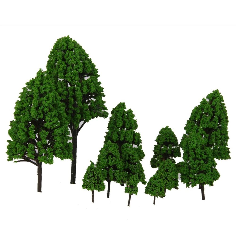 Mixed Model Tree 12Pcs Train Diorama Scenic DIY Crafts Wargames Scenery 2.5-16cm