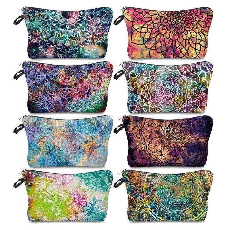 Colorful Pattern Women Travel Storage Bag Cosmetic Bag Waterproof Make Up Bags