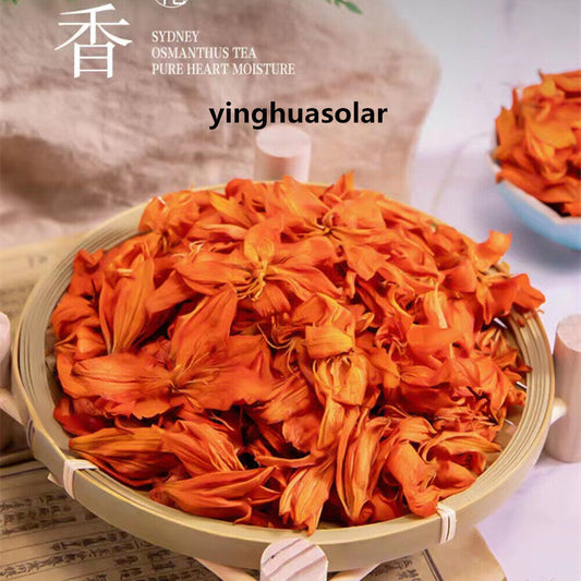 百合花干花茶助眠花茶 Lily Dried Flower Tea Pure Herbal Floral Tea 润肺止咳支气管炎清热解毒去火安神失眠多梦精神不振