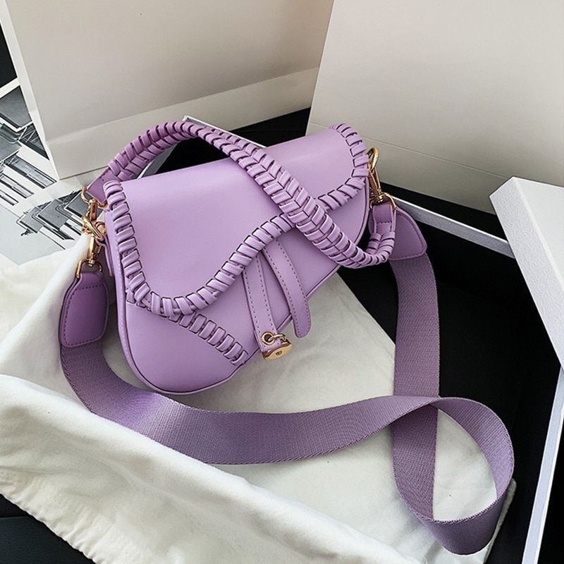 Women Bag One Shoulder Handle Trendy Zipper Polyester Ornament Bag Handbags 1 PC