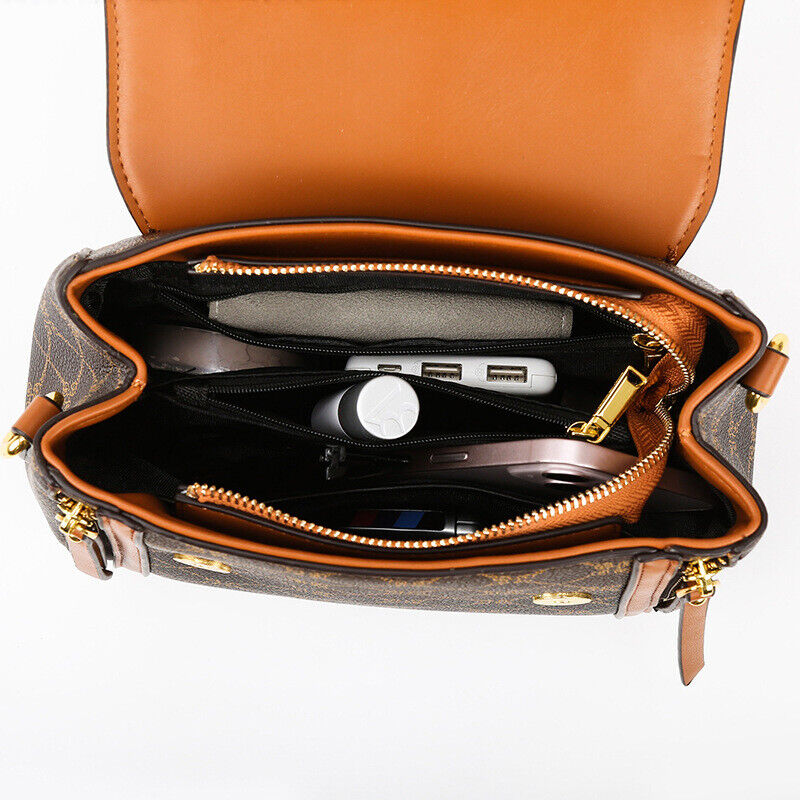 Ladies Faux Leather Shoulder Bag Tote Purse Handbags Messenger Crossbody Satchel