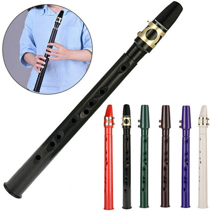8 Hole Mini Portable Saxophone Pocket Sax C Key Instrument with Carrying Bag