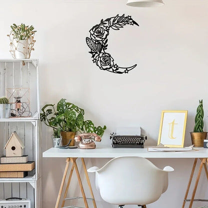 Moon Phase Wall Art Boho Moon Wall Home Decor Hanging Moon Wall Decor Metal Wall