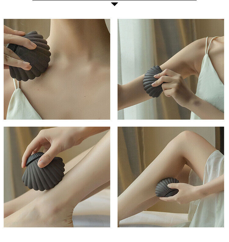 Purple Sand Gua Sha Pot Massage Moxibustion Shell Moxa Tool 紫砂艾灸罐 面若桃花灸 贝壳艾灸罐