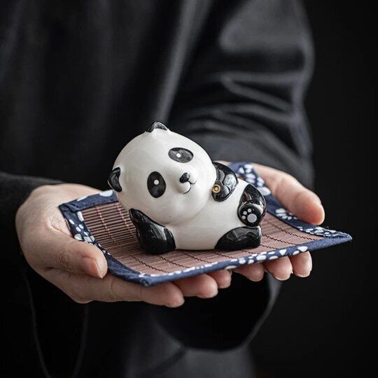 Ceramic Panda Incense Holder for Sticks