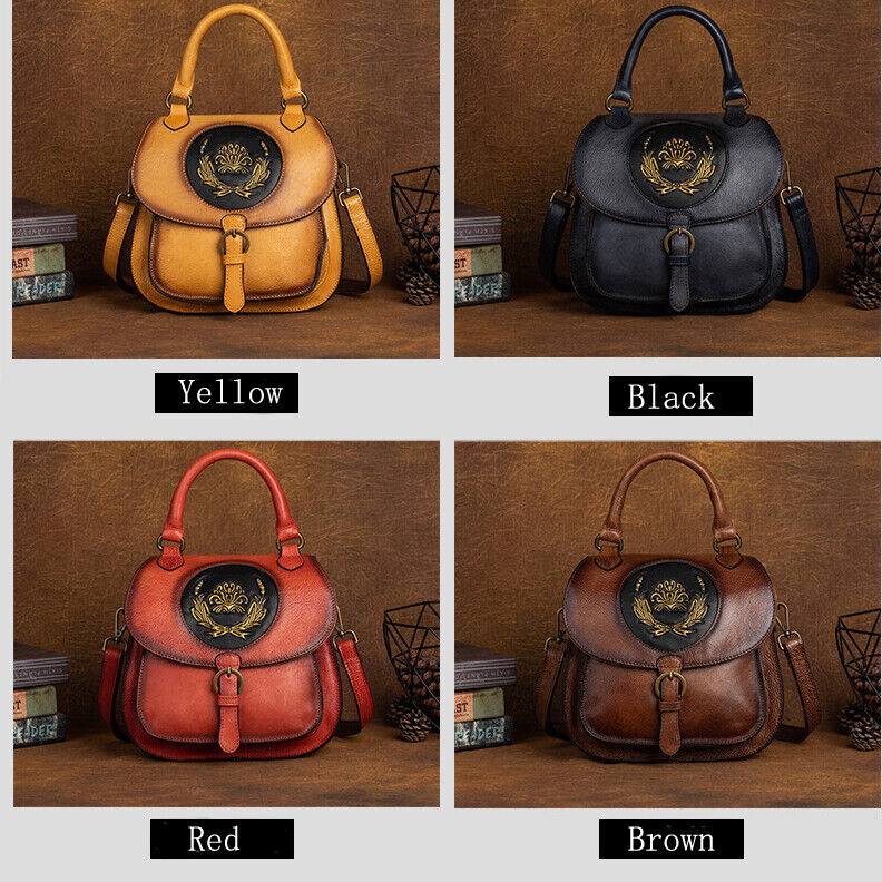 Top Cow Leather Women's Handbag, Luxury Leather Small Backpack Shoulder Bag Hobo