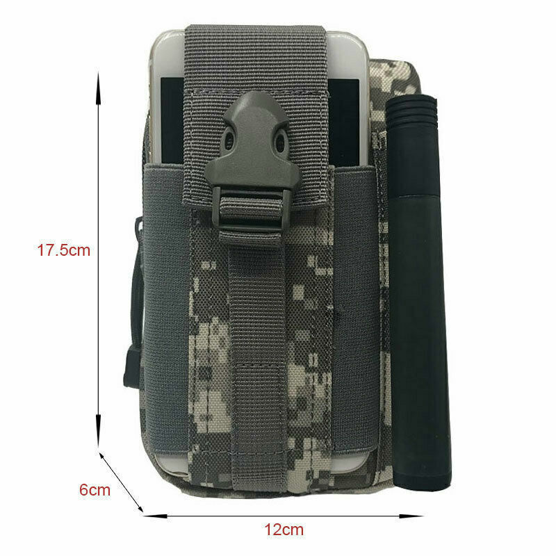 Men Waist Pack Bum Bag Black Pouch Waist Packs Molle Nylon Wallet Travel Tool