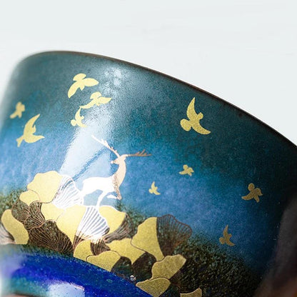 This ceramic teacup include : x 1 Tea cup (6.2x6.7cm 70ml)