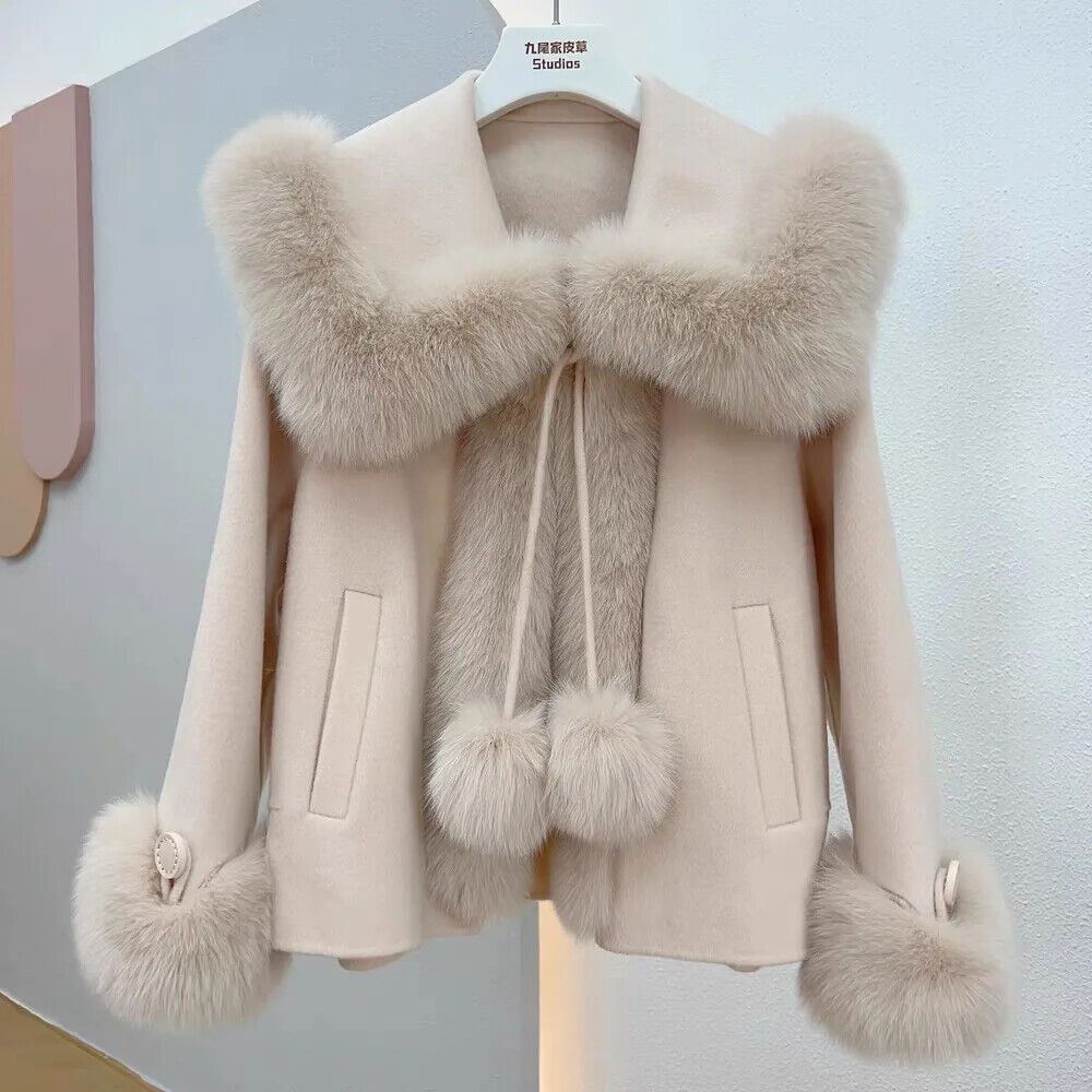 Coat Women Jacket Cute Thick Female Lace up Parkas Wollen Overcoat