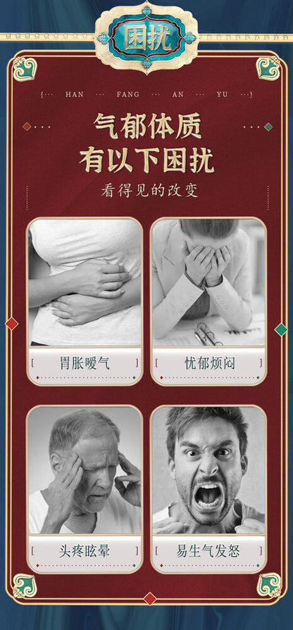 Nineteen Flavors Chinese Melancholy Trouble Tea 华佗拾遗 十九味汉方安郁 气郁体质茶 20包/盒