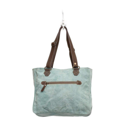 Myra Bag female Turquoise Texas Upcycled Canvas Hand One Size,
