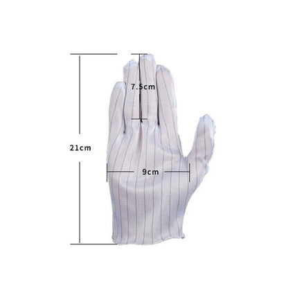 Watch Repair Tool Multifunctional Anti-Static Dust-Free Gloves Work Mittens 21cm
