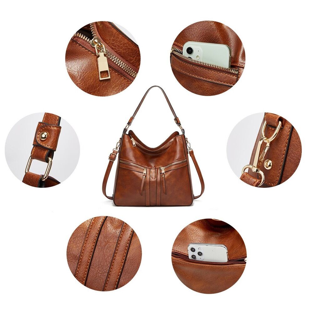Women's Black Tote Bag New Fashion Simple Shoulder Bag Hand Messenger Bag