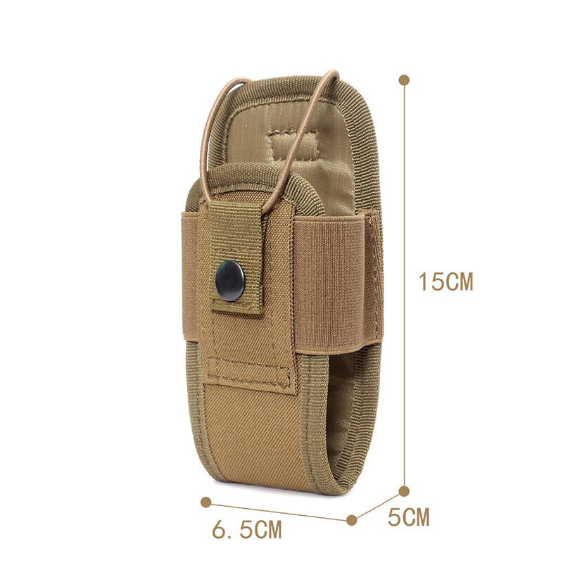 Tactical Molle Radio Walkie Talkie Pouch Waist Bag Holder Pocket Interphone Bag