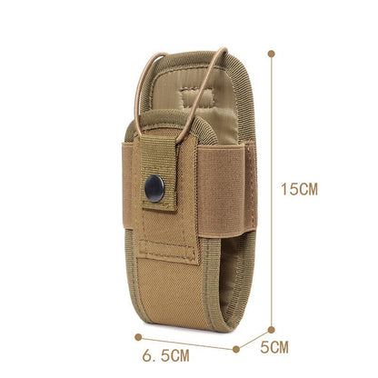 Tactical Molle Radio Walkie Talkie Pouch Waist Bag Holder Pocket Interphone Bag