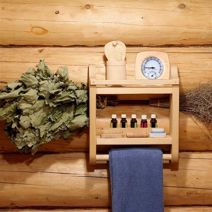 Hygrometer Sauna Thermometer Digital Room Measuring Gauge Tool Pine Wood 13x13cm