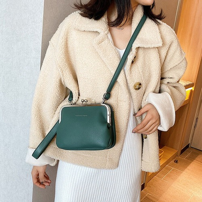 Bag Women Messenger Bag PU Leather Lady Shoulder Crossbody Bag Lock Bags