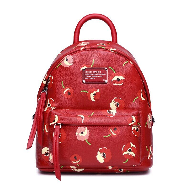 Backpack Women's Small Bag Travel Leisure Trend Floral Design Style