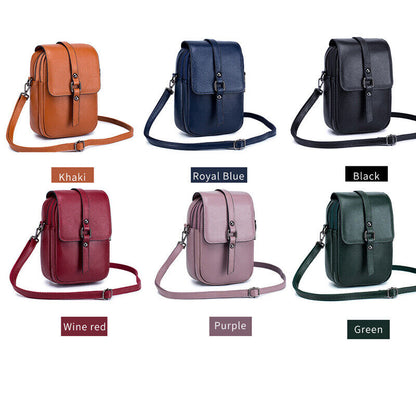 100% Genuine Leather Women's mini Messenger Shoulder Bag Vintage Crossbody Bag