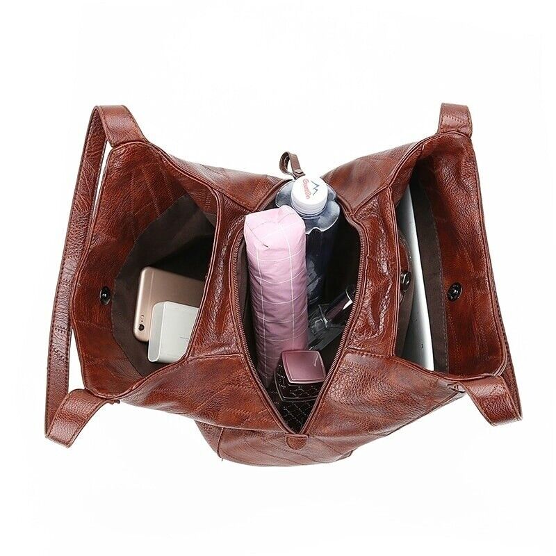 Shoulder Bag Women Capacity Ladies Hand Bags Vintage PU Leather Women Bag