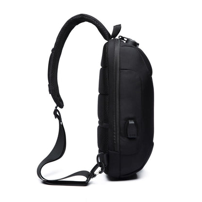 Comb. Lock Charging Port Water Resistant Chest Pack Sling Bag One Strap Backpack