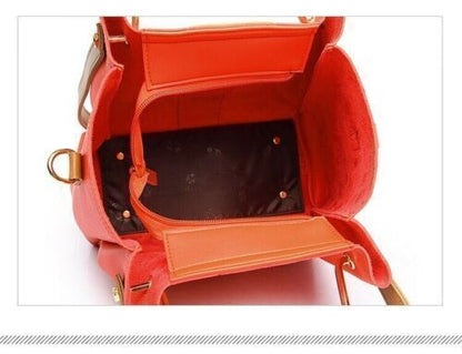 2Pc Set Women Leather Handbag And Purse Luxury Shoulder Messenger Crossbody Bag