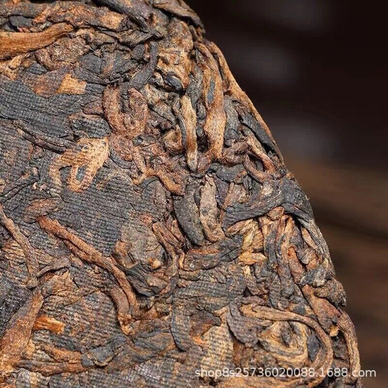 357g Yunnan Seven Zi Cakes Golden Bud Traditional Craft Puerh Ripe Tea Cake Tea