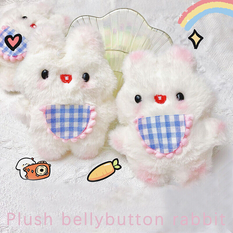 Cute Plush Rabbit Doll Soft Stuffed Cartoon Toys DIY Keychain Bag Charms Pendant