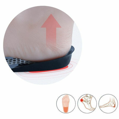 Women Insoles Heel Cushion Inserts Shoe Bone Spurs Pain Relief Cup Pads Silicone
