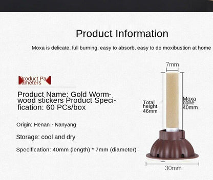艾灸艾条艾草艾卷Moxibustion Stick Moxa Roll Self-adhesive Mugwort Wormwood Column