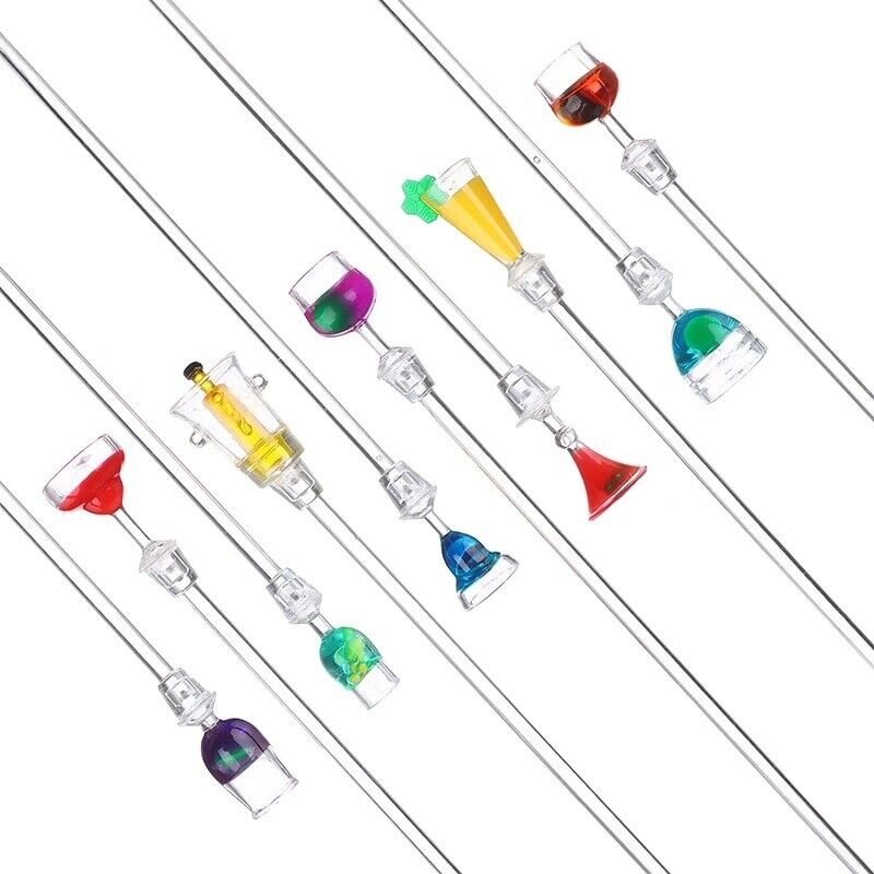 Cocktail Stirrer 5Pcs Acrylic Coffee Mixer Beverage Stick Blender Bar Tools 23cm