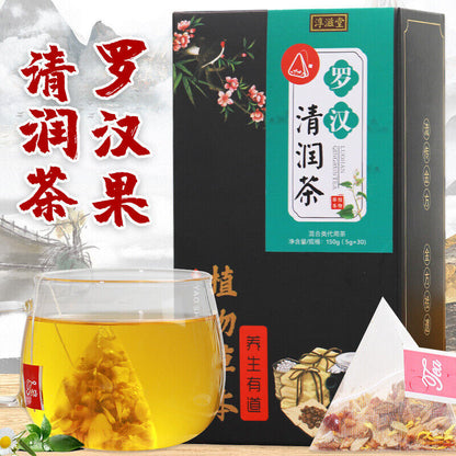 150G Luo Han Qing Run Tea Licorice Geranium Jujube Health Qing Run Luo Han