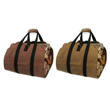 Canvas Heavy Duty Canvas Firewood Handling Tote Bag Firewood Storage Bag NEW