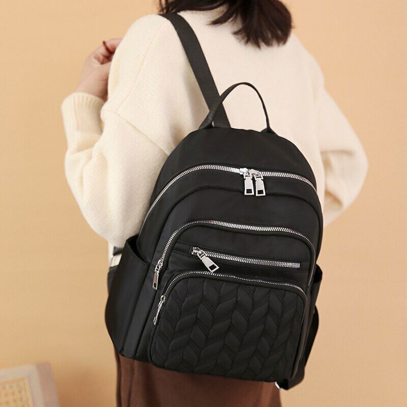 Oxford Backpack Women School Bag Ladies Travel Bag Pockets Backpack Female