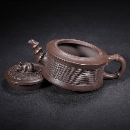 Vintage Chinese Yixing Purple Clay Teapot Zisha Ceremony Collectible Rare Small