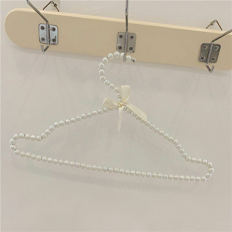 Clothes Hangers Glittering Powder Transparent Pearl Skirt Rack Plastic 40x23.5cm