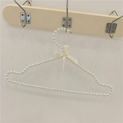 Clothes Hangers Glittering Powder Transparent Pearl Skirt Rack Plastic 40x23.5cm