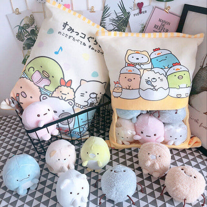 Plush Toy Cartoon Pillow One Bag Biological Cushion San-x Sumikko Gurashi Corner
